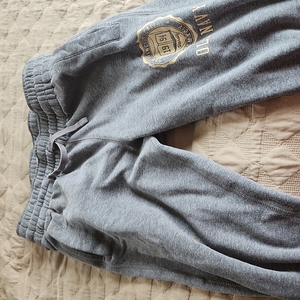 Gray sweatpants